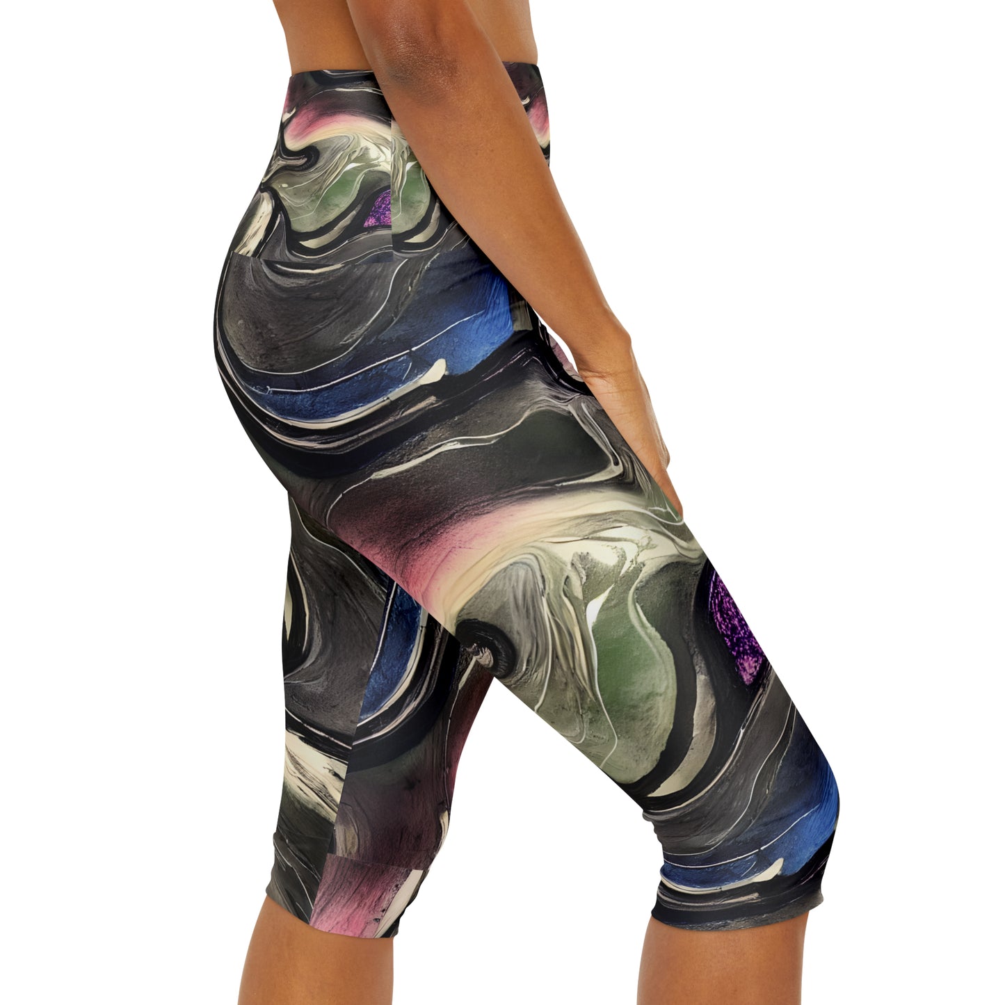 Yoga Capri Leggings (AOP)