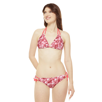 Strappy Bikini Set (AOP)