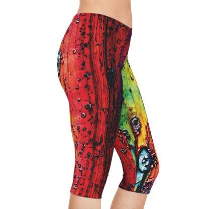 Women's Capri Leggings (AOP)