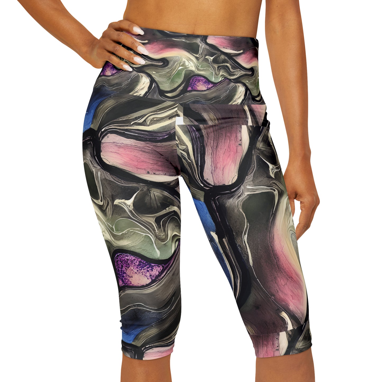 Yoga Capri Leggings (AOP)