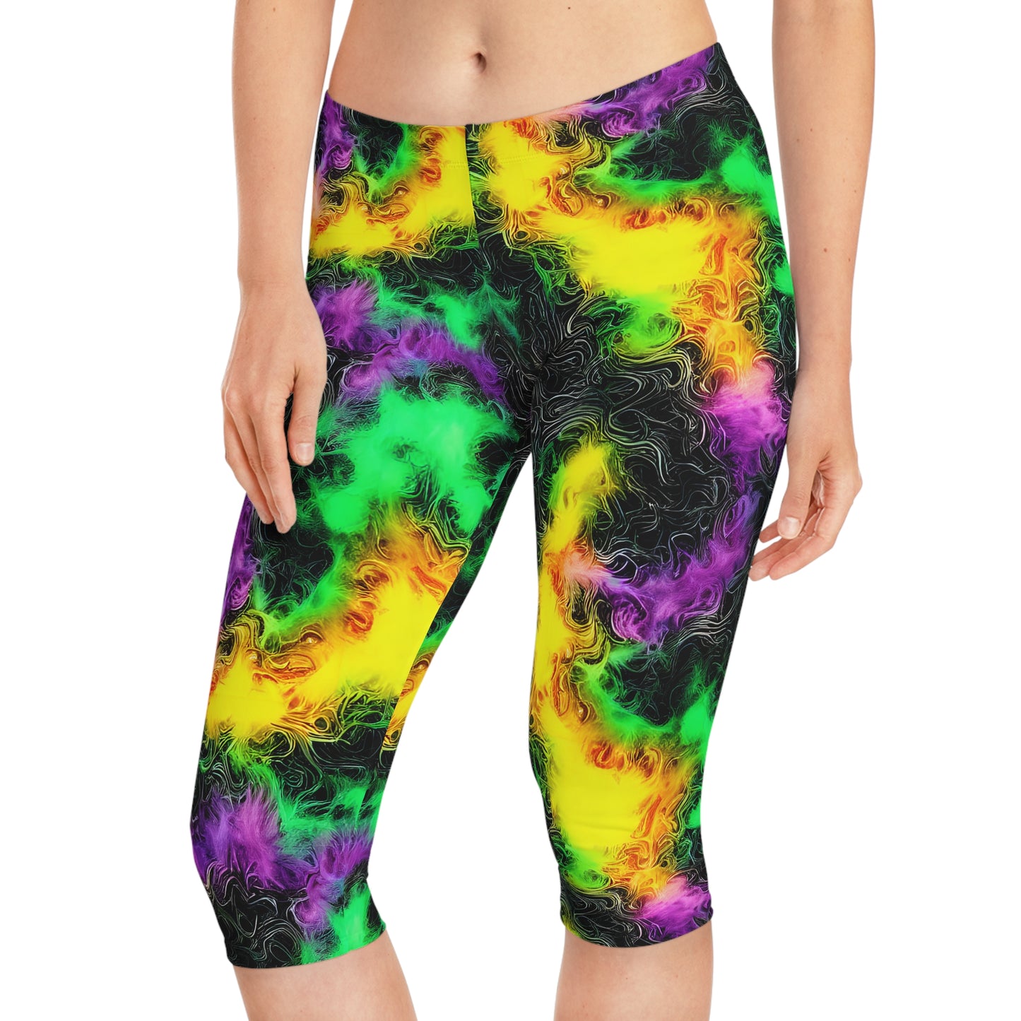 Women's Capri Leggings (AOP)